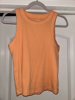 Old Navy Peach Ribbed Crewneck Tank